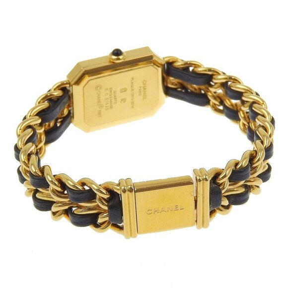 CHANEL Premiere L Watches H0001 blackDial Plated Gold/leather Quartz - Picture 4 of 8